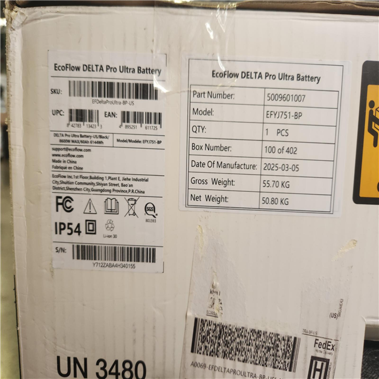 Phoenix NEW EcoFlow Battery Generator 6144Wh Delta Pro Ultra w/Smart Home Panel 2 7200W Output  LFP Power Station Home Backup  Push-Button