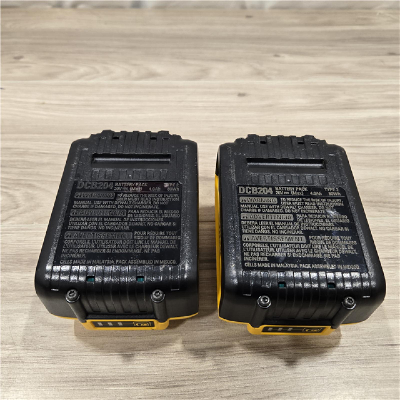 AS-IS DEWALT 20V MAX XR 4 Ah Li-Ion Battery (2 Pc) DCB2042