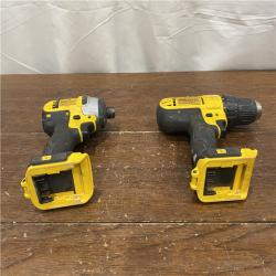 AS-IS DeWALTA® 20V MAX Cordless Drill Driver/Impact Driver Combo Kit 1.3 Ah Lithium Ion