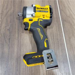 AS-IS DEWALT ATOMIC 20V MAX Lithium-Ion Brushless Cordless 1/2 in. Variable Speed Impact Wrench Kit with 5 Ah Battery and Charger