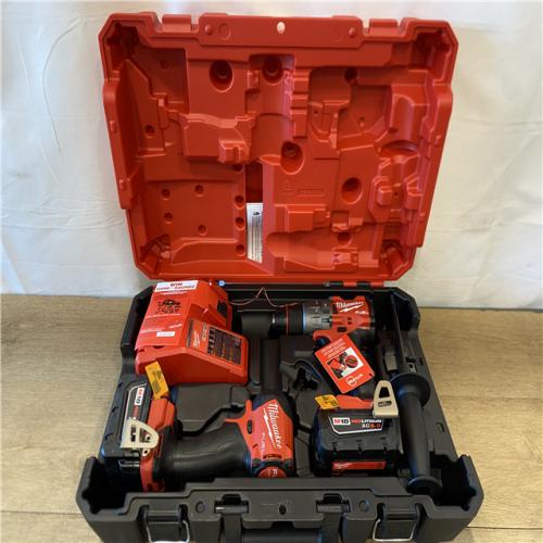 AS-IS Milwaukee FUEL 18V Lithium-Ion Brushless Cordless Hammer Drill & SURGE Impact Driver Combo Kit