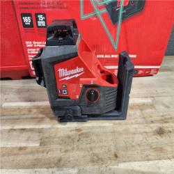 HOUSTON LOCATION - AS-IS Milwaukee-3632-21 M12 Green Beam Laser 360° 3-Plane Kit