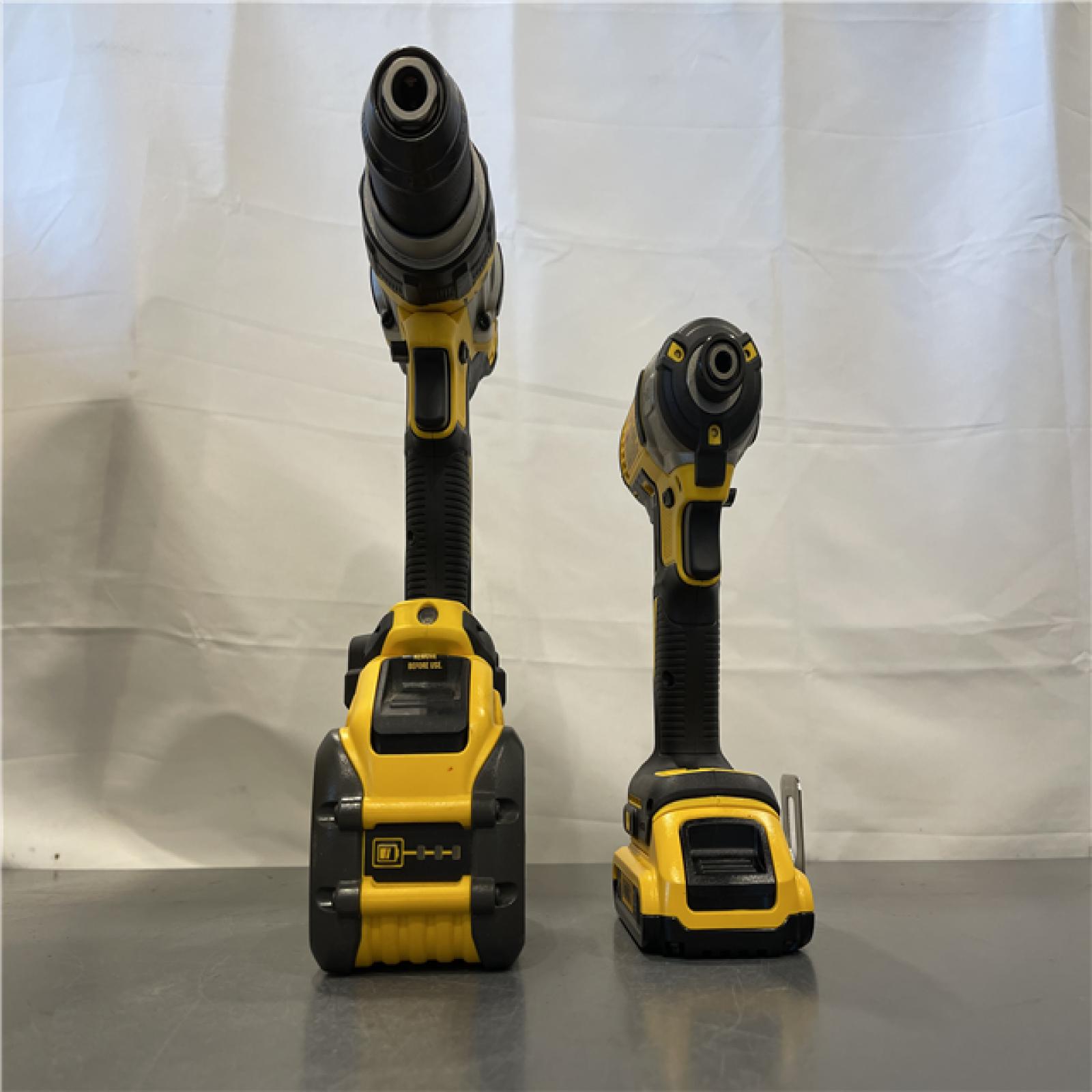AS-IS - DEWALT 20V MAX Cordless Brushless Hammer Drill/Driver 2 Tool Combo Kit