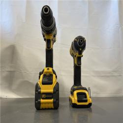 AS-IS - DEWALT 20V MAX Cordless Brushless Hammer Drill/Driver 2 Tool Combo Kit