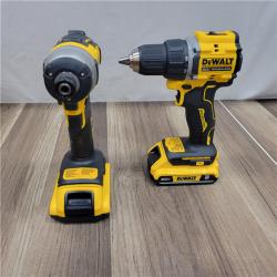 AS-IS DEWALT ATOMIC 20-Volt MAX Lithium-Ion Cordless Combo Kit (2-Tool) with (2) 2.0Ah Batteries, Charger and Bag