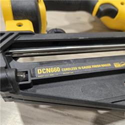 AS-IS DeWalt 20V 16 Gauge Cordless Angled Finish Nailer Kit