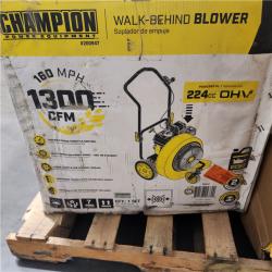 Dallas Location - As-Is Champion Power Equipment 160 MPH 1300 CFM 224 cc Gas Leaf Blower-appear Like New Condition