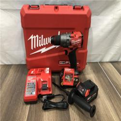 AS-IS Milwaukee  FUEL 18V Lithium-Ion Brushless Cordless 1/2 in. Hammer Drill Driver Kit