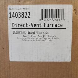 Phoenix NEW Williams Direct-Vent Gravity Wall Heater 14 000 BTUH  65% AFUE  Natural Gas Furnace