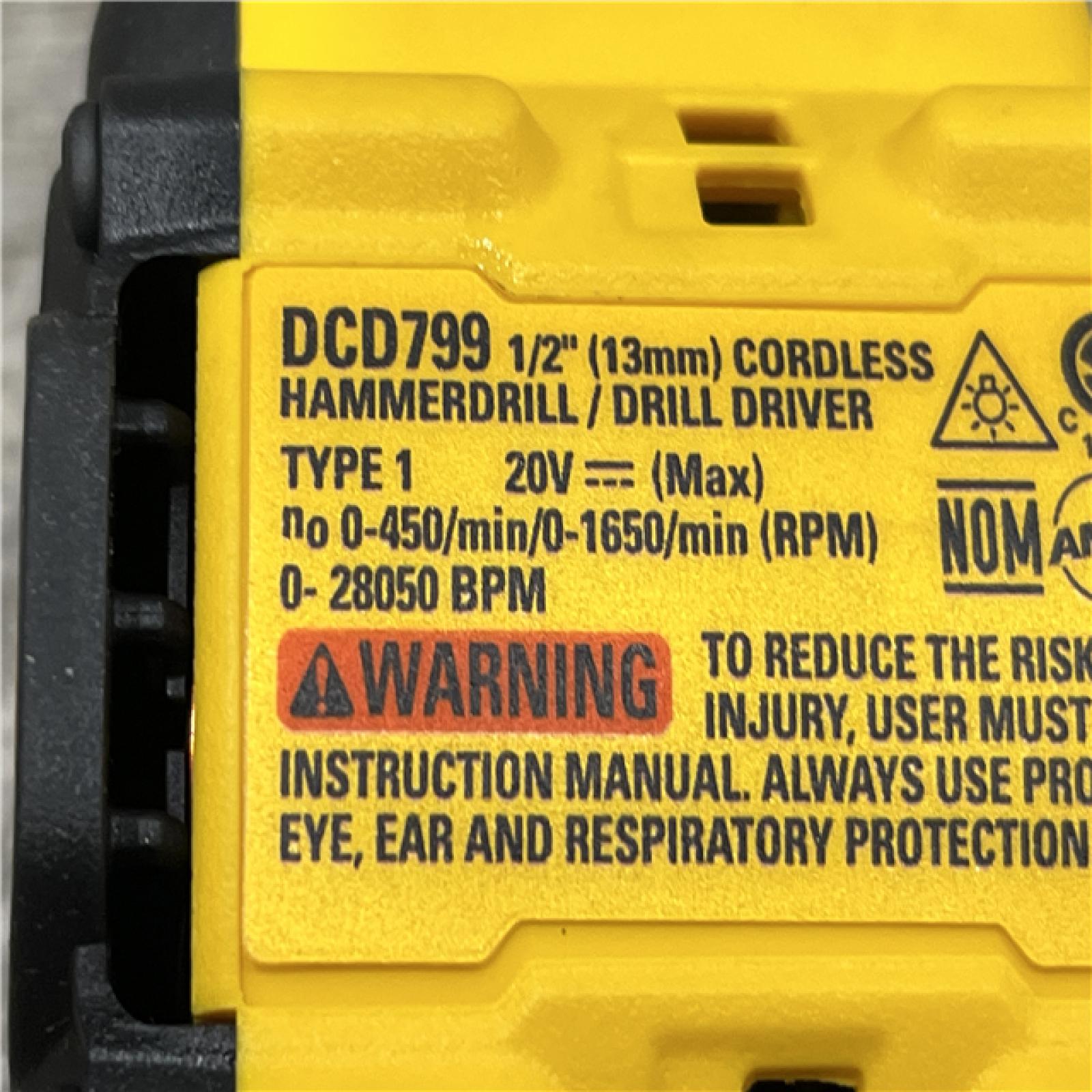 AS-IS DEWALT ATOMIC 20-Volt MAX Brushless Cordless 1/2 in. Hammer Drill (Tool-Only)