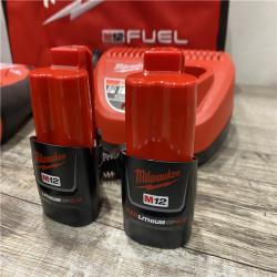 LIKE NEW - Milwaukee FUEL 12V Lithium-Ion Brushless Cordless 4-in-1 Installation 3/8 in. Drill Driver Kit