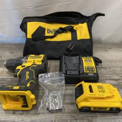 AS-IS DEWALT Atomic 20V Lithium-Ion Cordless Compact 1/2 in. Drill/Driver Kit