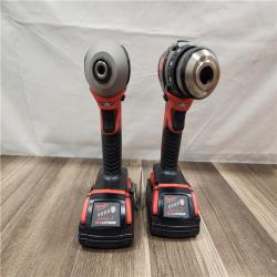 AS-IS- Milwaukee 18V Cordless Brushed 2-Tool Drill/Driver and Impact Driver Kit