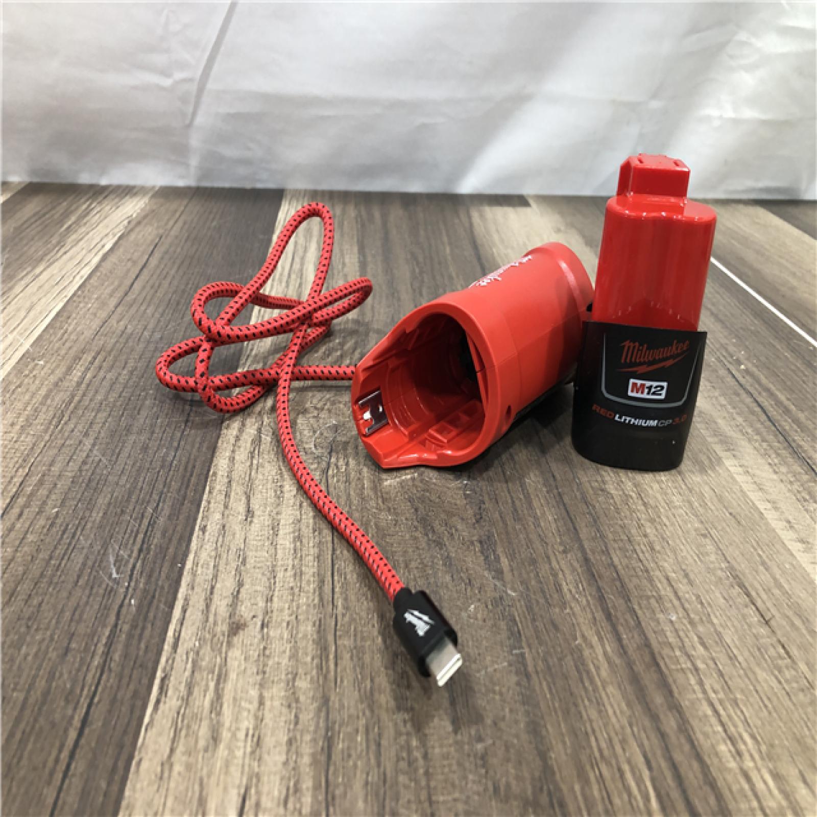 AS-IS Milwaukee Men's Large M12 12V Lithium-Ion Cordless TOUGHSHELL Red Heated Jacket with