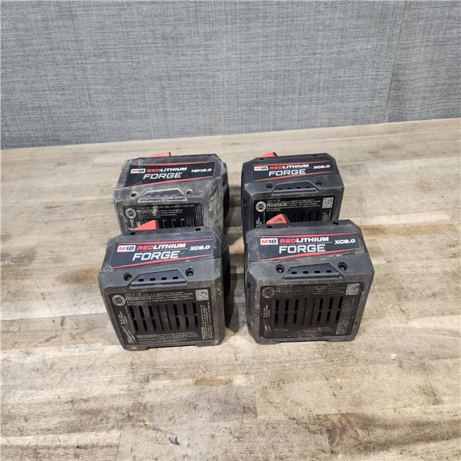 HOUSTON LOCATION - AS-IS MILWAUKEE FORGE BATTERY PACK QTY - 4
