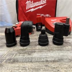 AS-IS Milwaukee  FUEL 12V Lithium-Ion Brushless Cordless 4-in-1 Installation 3/8 in. Drill Driver Kit