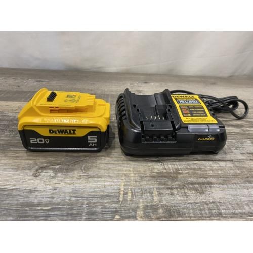 AS-IS DEWALT 20-Volt Maximum XR 5.0 Ah Battery Pack and Charger Kit