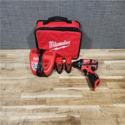 HOUSTON LOCATION - AS - IS Milwaukee 12V Lithium-Ion Cordless 1/4 in. Hex Screwdriver Kit