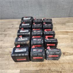 HOUSTON LOCATION - AS-IS MILWAUKEE BATTERY PACK QTY - 15