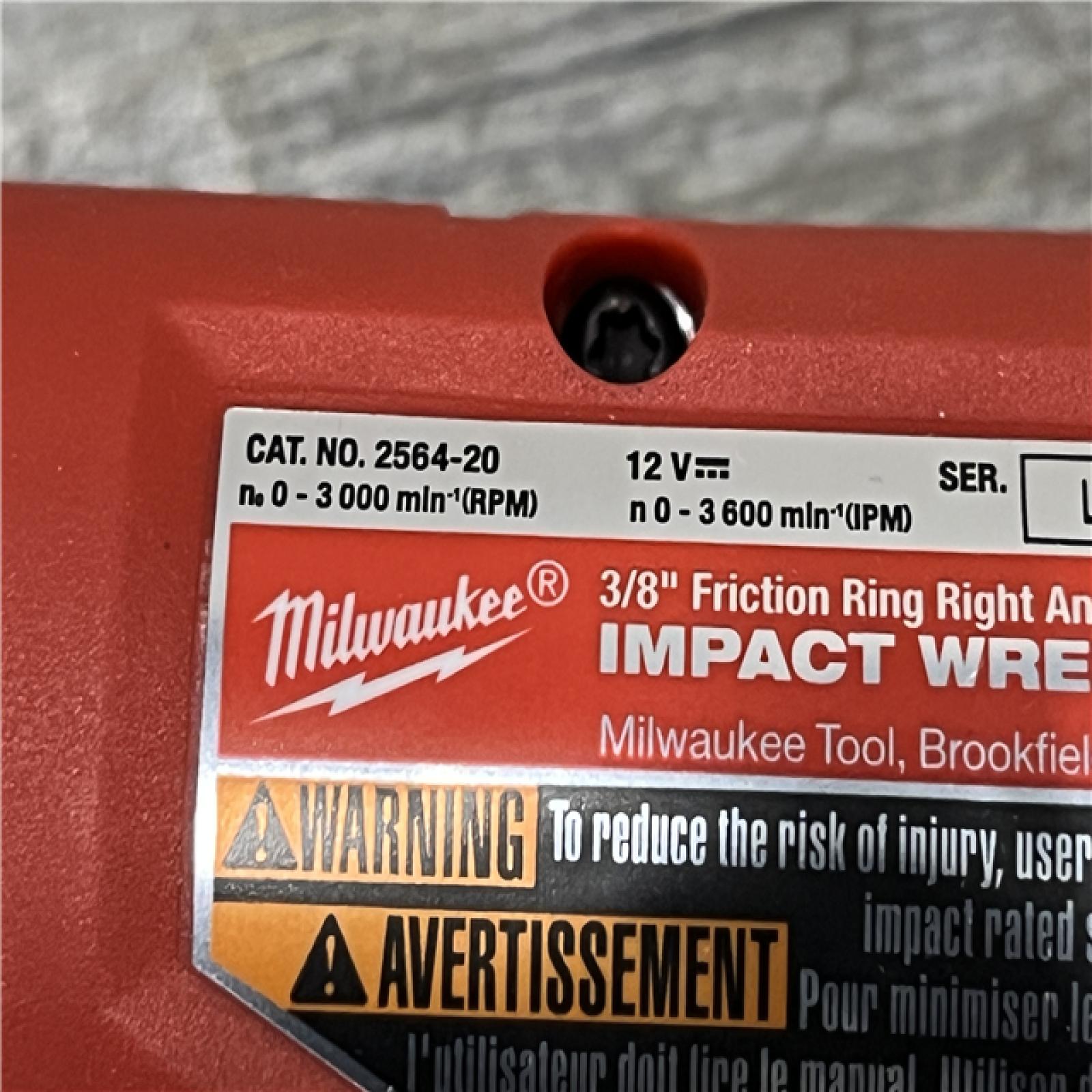 AS-IS Milwaukee FUEL 12V Lithium-Ion Brushless Cordless 3/8 in. Right Angle Impact Wrench (Tool-Only)