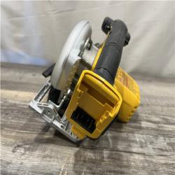 AS-IS DEWALT 20-Volt MAX Lithium-Ion Cordless 6-1/2 in. Circular Saw (Tool-Only)