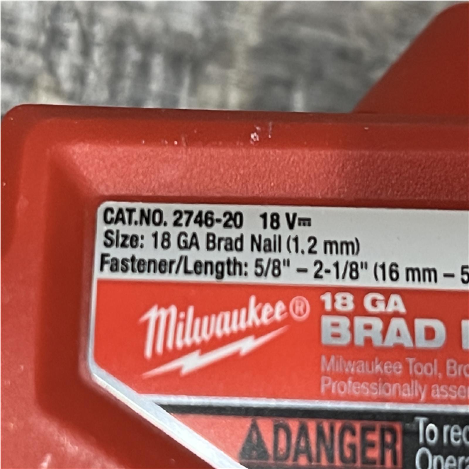 AS-IS Milwaukee FUEL 18-Volt Lithium-Ion Brushless Cordless Gen II 18-Gauge Brad Nailer (Tool-Only)
