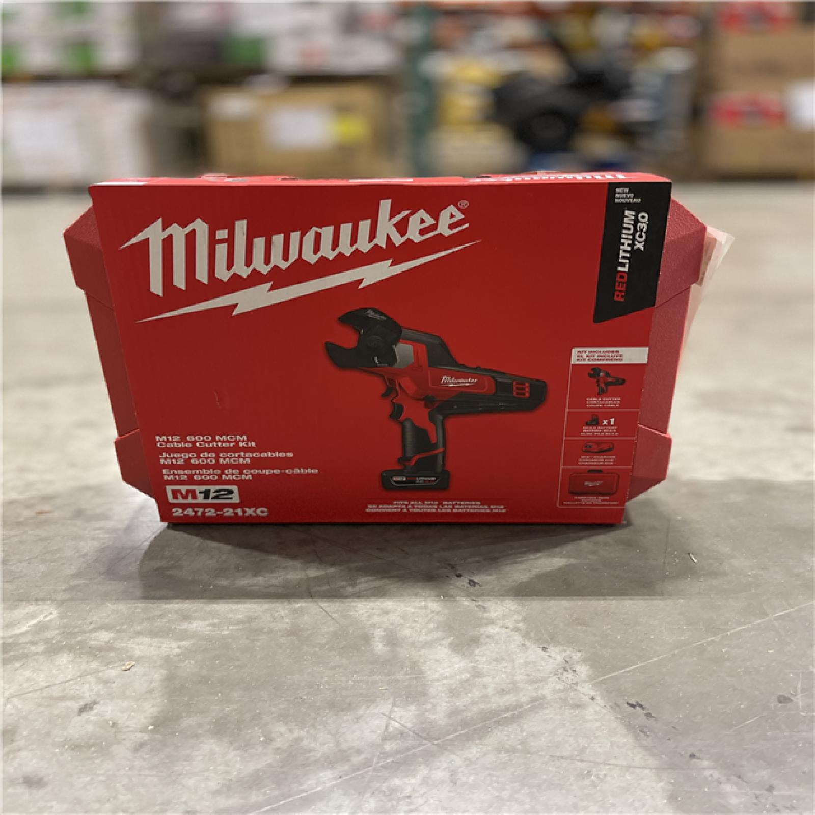 DALLAS LOCATION- NEW!- Milwaukee M12 600 MCM Cable Cutter Kit