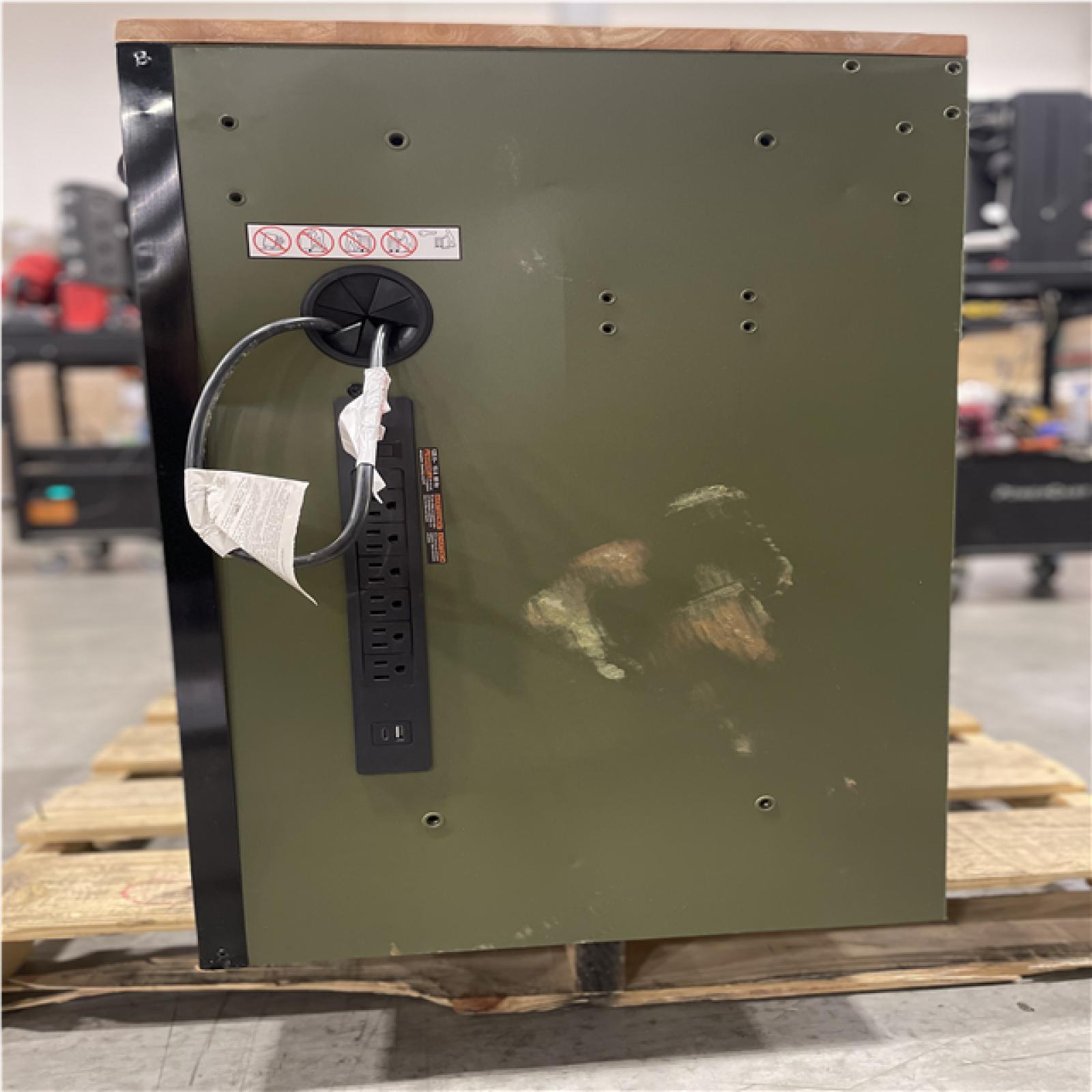 DALLAS LOCATION- AS-IS HUSKY 52 W. 20 D. 37.1 H. 10 Drawer Mobile Workbench (MATTE ARMY GREEN)