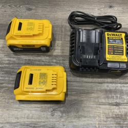 AS-IS DEWALT 20V MAX Lithium-Ion Battery Kit with 5.0Ah and 2.0Ah Battery and Charger