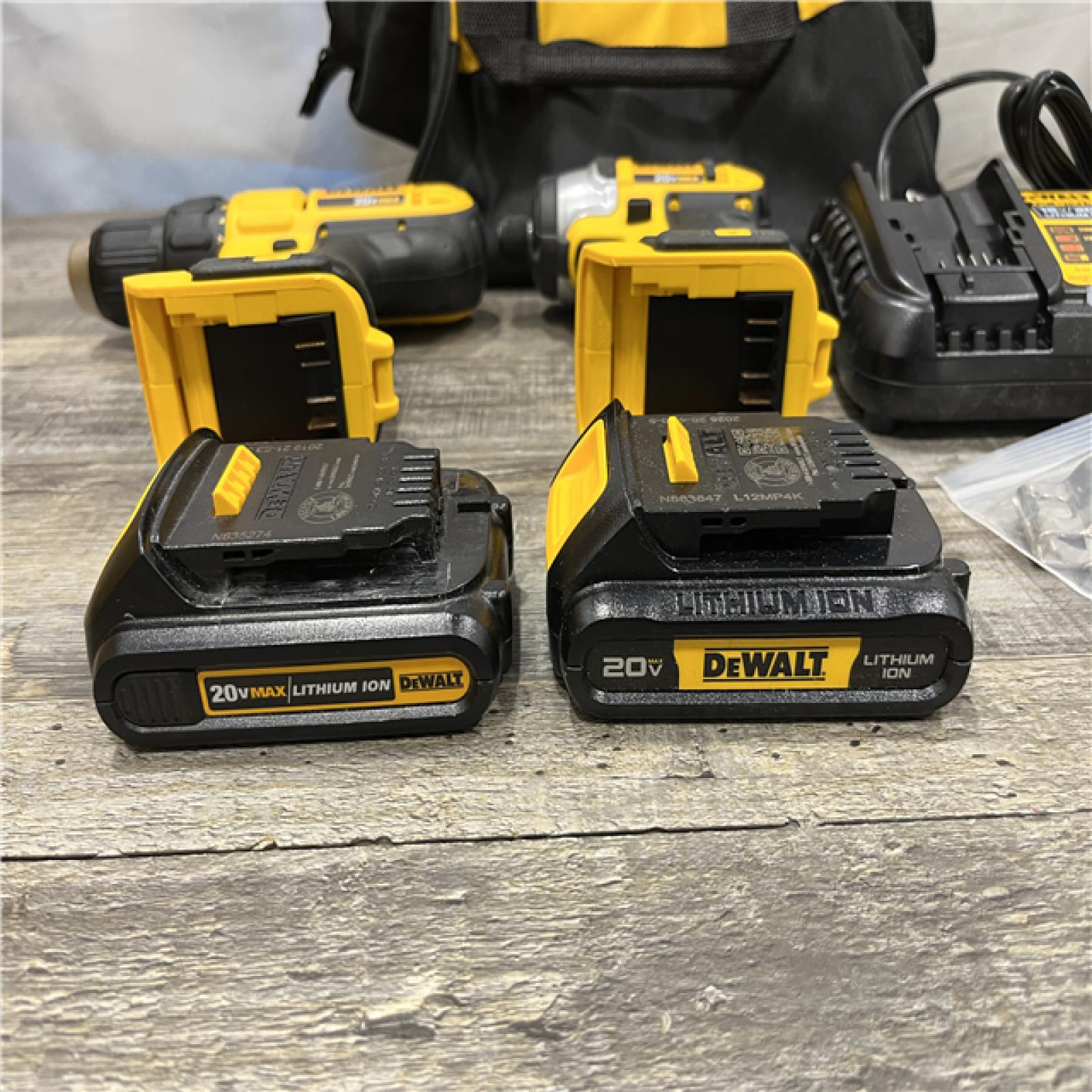 AS-IS DEWALT 20V MAX Cordless Drill/Impact 2 Tool Combo Kit