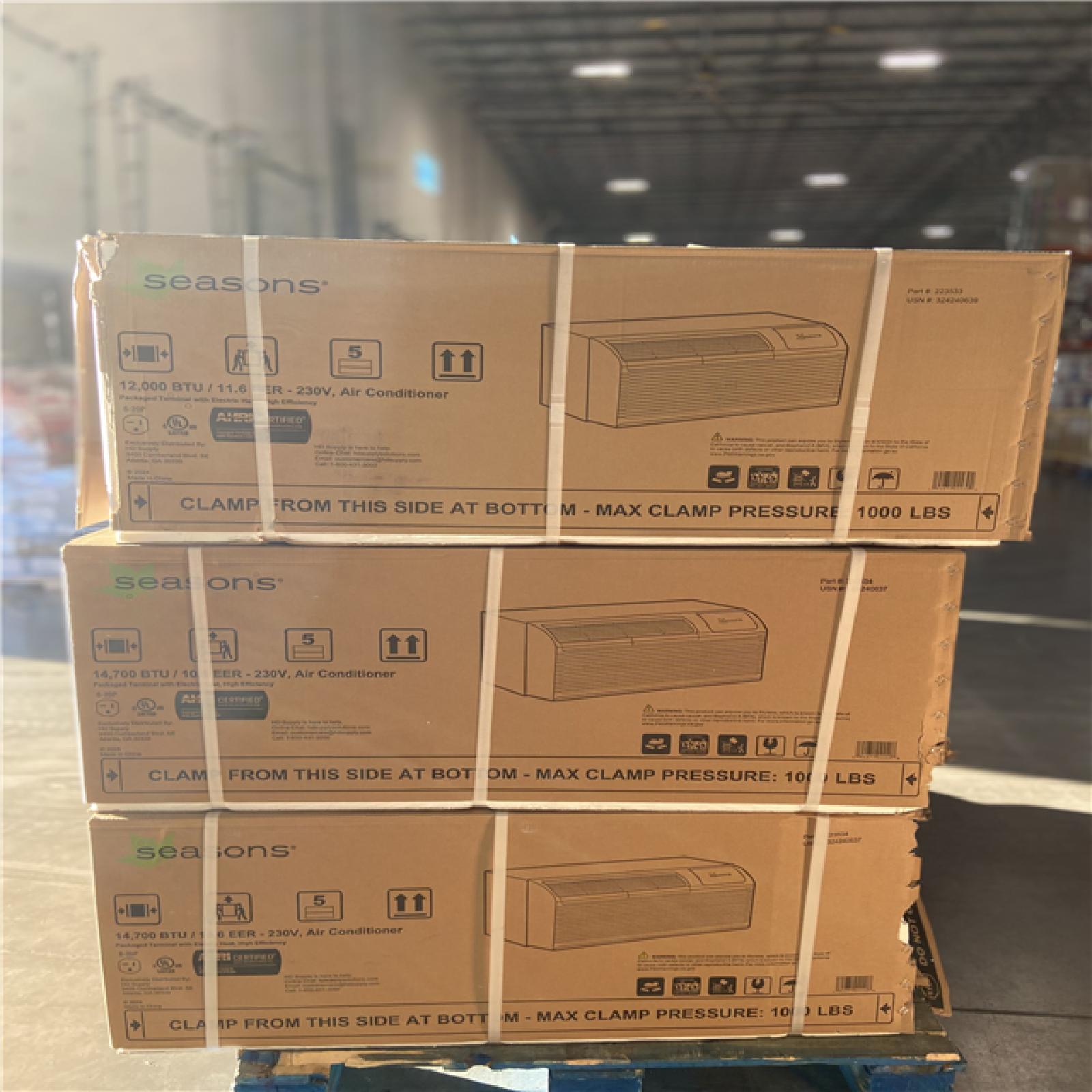 DALLAS LOCATION - MIXED AC UNIT PALLET (6 UNITS)