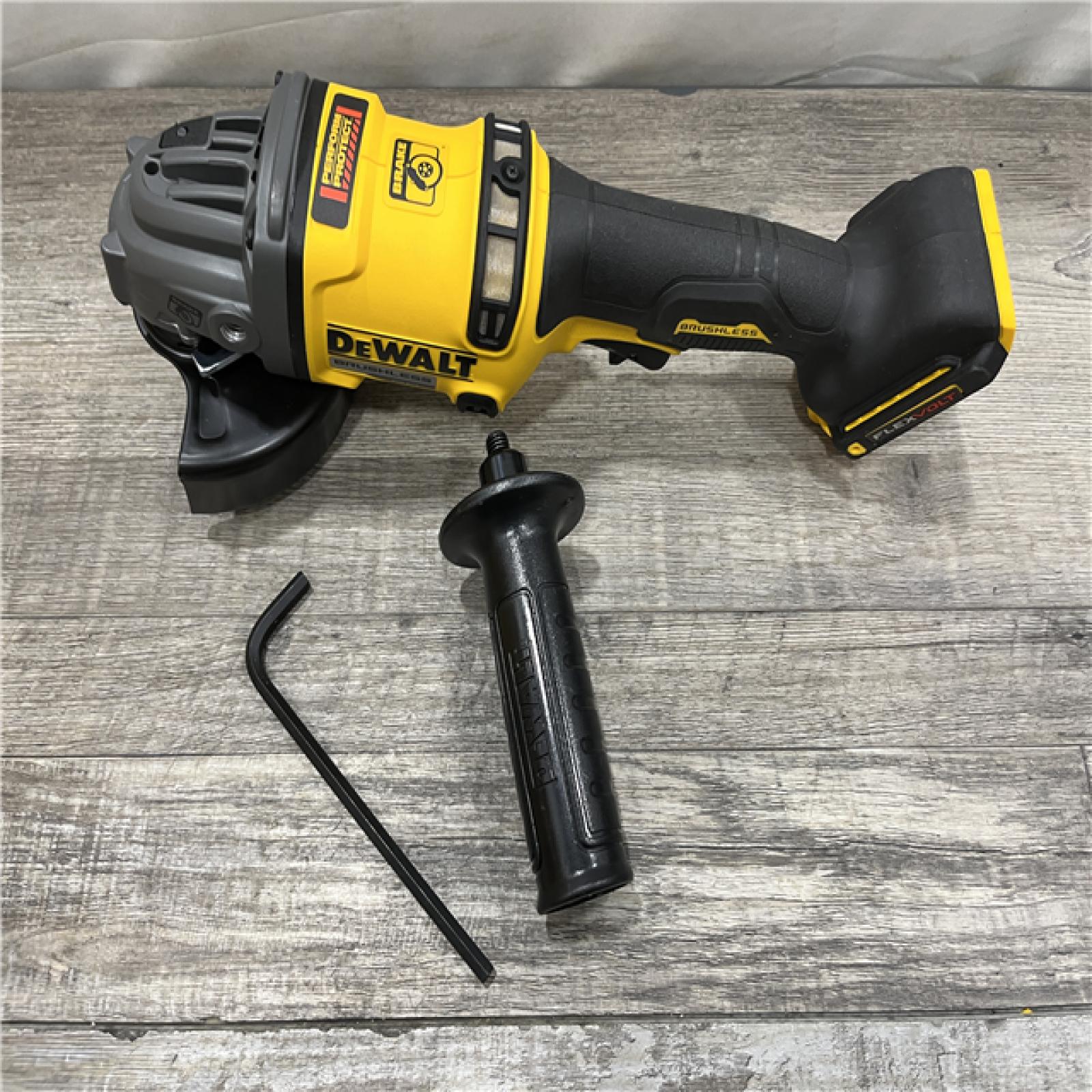 AS-IS DEWALT FLEXVOLT 60V MAX Cordless Brushless 4.5 in. to 6 in. Small Angle Grinder with Kickback Brake (Tool Only)
