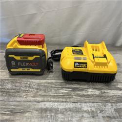 AS-IS DEWALT 20V/60V MAX FLEXVOLT Lithium-Ion 9.0Ah Battery and Charger Starter Kit