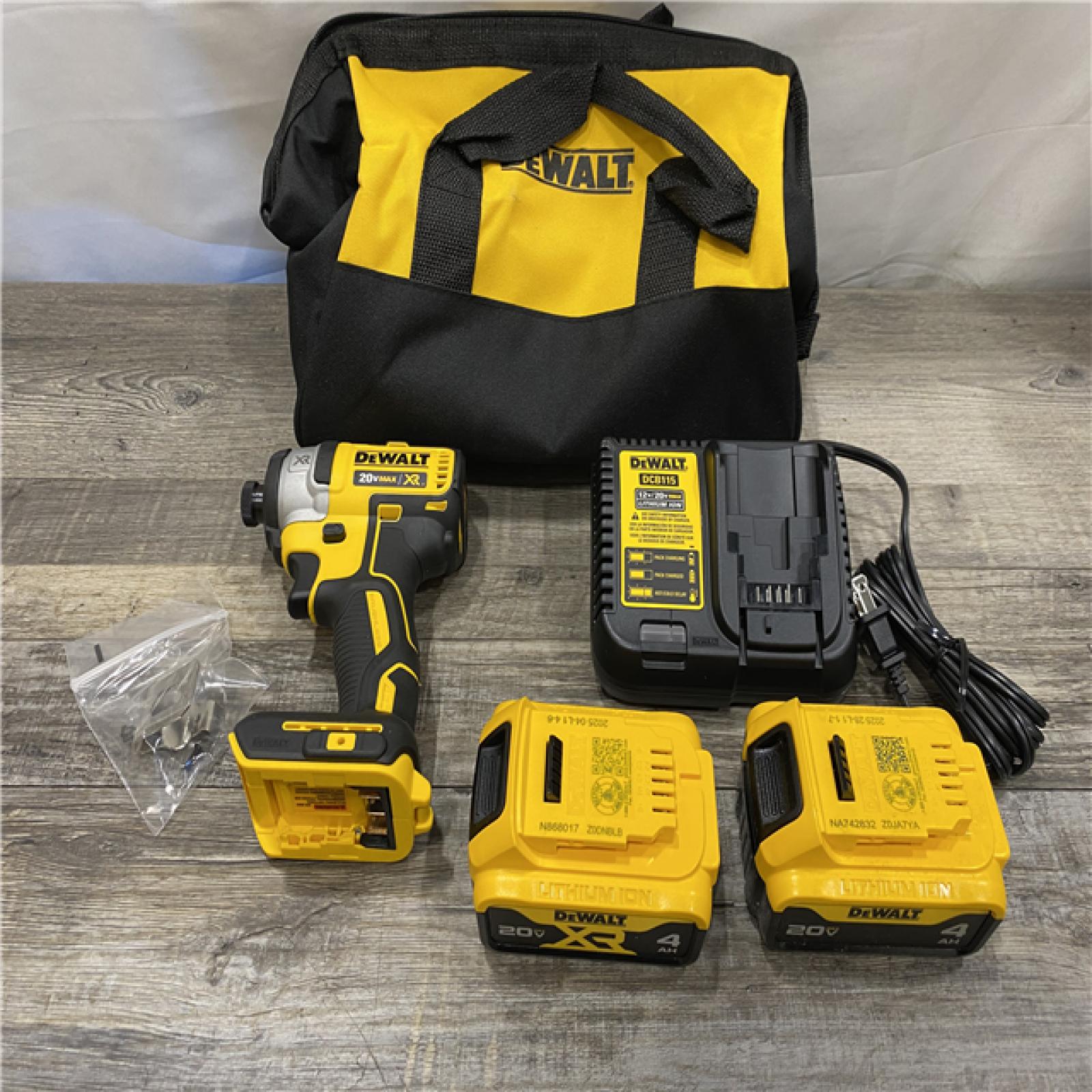 AS-IS DEWALT 20V MAX XR Cordless Brushless 3-Speed 1/4 in. Impact Driver Kit