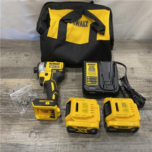 AS-IS DEWALT 20V MAX XR Cordless Brushless 3-Speed 1/4 in. Impact Driver Kit