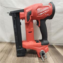 AS-IS- MILWAUKEE FUEL 18V Cordless 18-Gauge 1/4 in. Narrow Crown Stapler (Tool-Only)