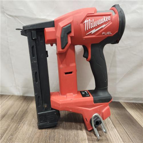 AS-IS- MILWAUKEE FUEL 18V Cordless 18-Gauge 1/4 in. Narrow Crown Stapler (Tool-Only)