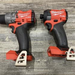 AS-IS Milwaukee FUEL 18V Lithium-Ion Brushless Cordless Hammer Drill and Impact Driver Combo Kit