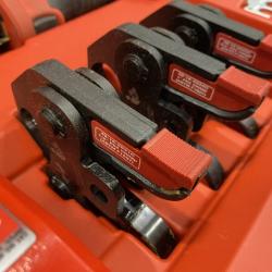 AS-IS Milwaukee 18V Lithium-Ion Cordless Short Throw Press Tool with 3 PEX Crimp Jaws Kit