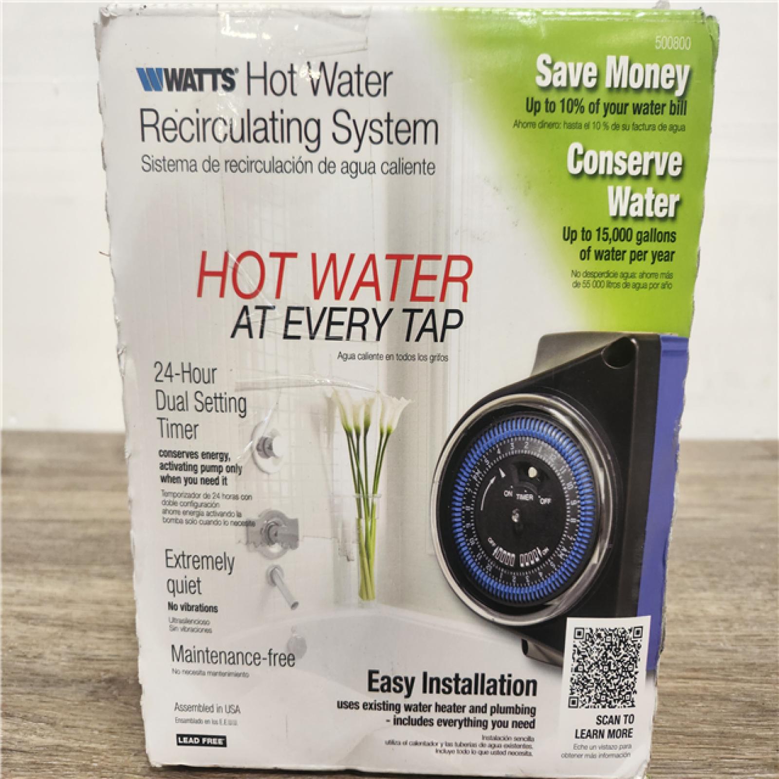 Phoenix Location NEW Watts Hot Water Recirculating System with Built-In Timer