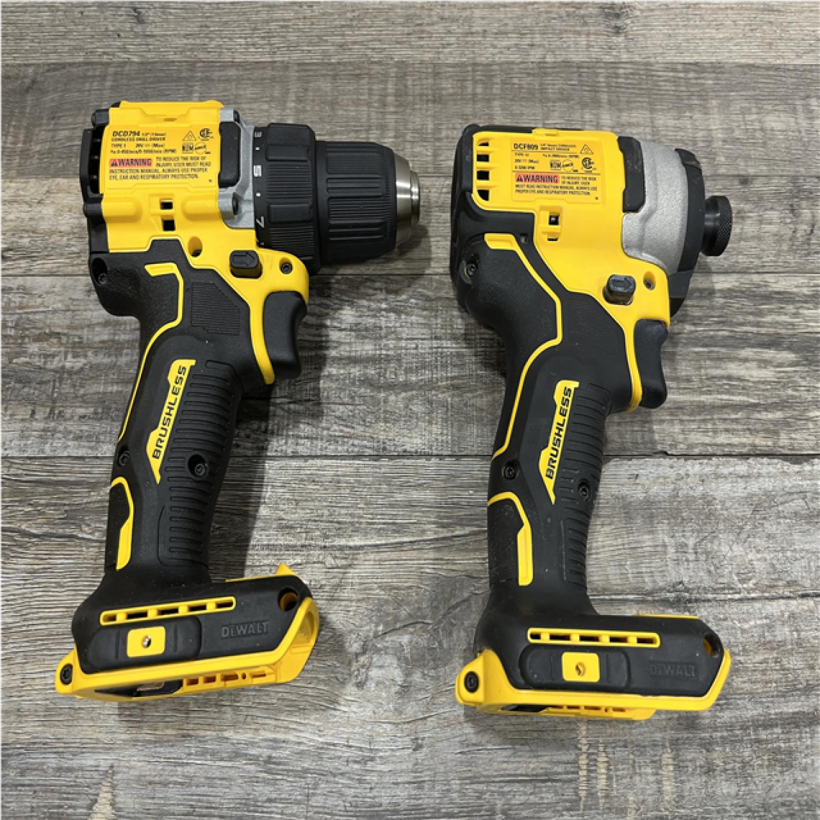 AS-IS DEWALT ATOMIC 20-Volt MAX Lithium-Ion Cordless Combo Kit