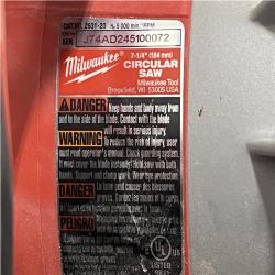 AS-IS Milwaukee 18V Lithium-Ion Brushless Cordless 7-1/4 in. Circular Saw (Tool-Only)