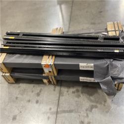 DALLAS LOCATION - LIFETIME STEEL POST 4 in. x 7-1/2 ft. Powder Coated Black Galvanized Steel with Top Plate for In-Ground Line Applications Metal Fence Post PALLET-(48 UNITS)