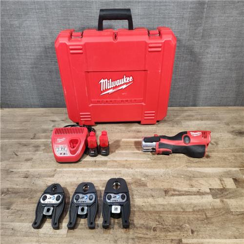 HOUSTON LOCATION - AS-IS M12 12-Volt Lithium-Ion Force Logic Cordless Press Tool Kit (3 Jaws Included) with Two 1.5 Ah Battery and Hard Case