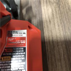 AS-IS Milwaukee FUEL 18V Lithium-Ion Brushless Cordless 6-1/2 in. Circular Saw (Tool-Only)