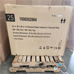 Phoenix NEW Husky Heavy-Duty 52 in. W x 20 in. D 9-Drawer Matte Gray Rolling Tool Cabinet