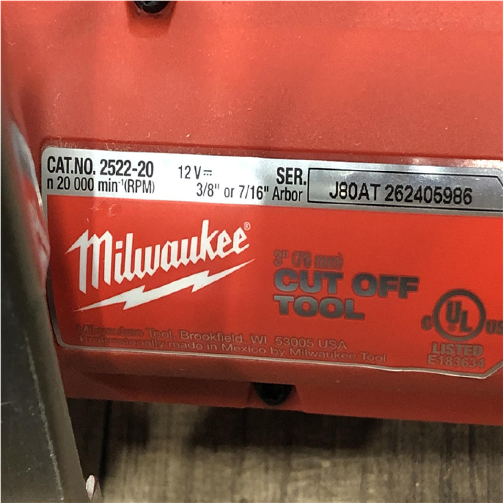 AS-IS Milwaukee FUEL 12V Lithium-Ion Brushless Cordless 3 in. Cut Off Saw (Tool-Only)