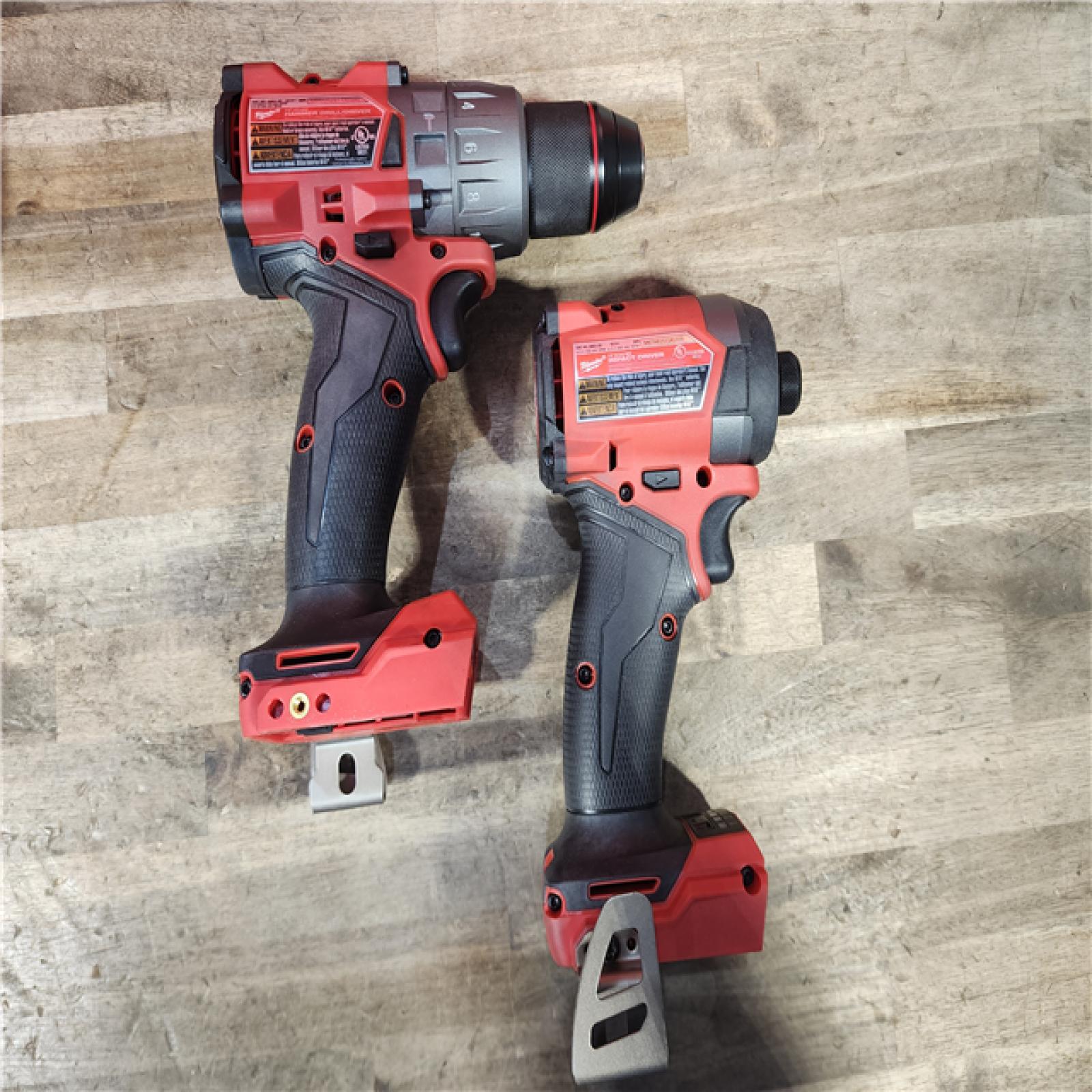 HOUSTON LOCATION - AS-IS MILWAUKEE FUEL 18V Lithium-Ion Brushless Cordless Hammer Drill and Impact Driver Combo Kit