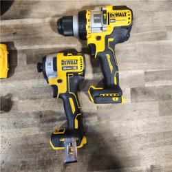 HOUSTON LOCATION - AS-IS DEWALT 20V MAX Cordless Brushless Hammer Drill/Driver 2 Tool Combo Kit with FLEXVOLT ADVANTAGE