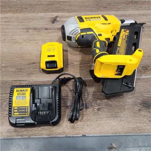 AS-IS DeWalt 20V MAX Brushless Cordless 2-Speed 30° Paper Collated Framing Nailer Kit (included battery & charge)